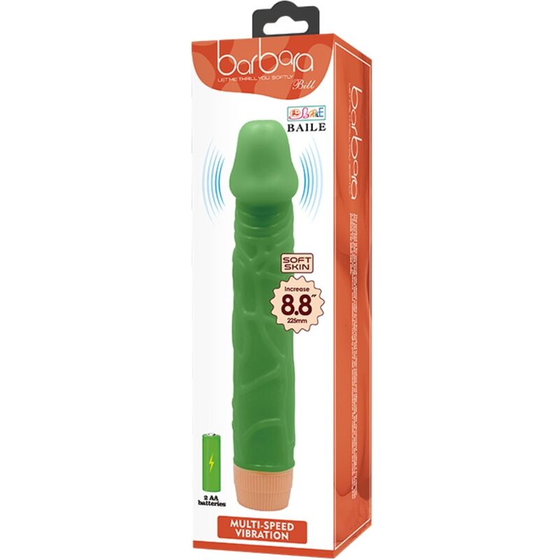 BAILE - BILL VIBRADOR REALISTA 22,5 CM Verde