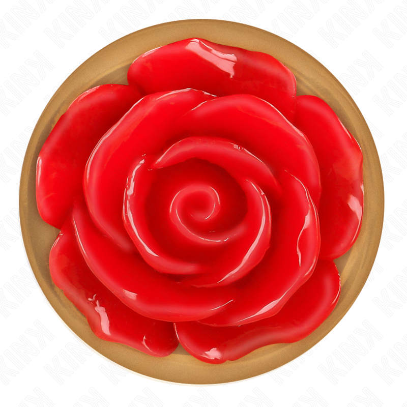 KINK - PLUG ANAL DE OURO Rosa COM Rosa VERMELHA S