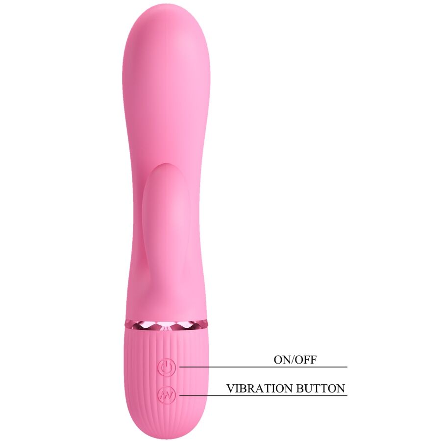 PRETTY LOVE - MARSKI RABBIT VIBRADOR E PONTO G Rosa