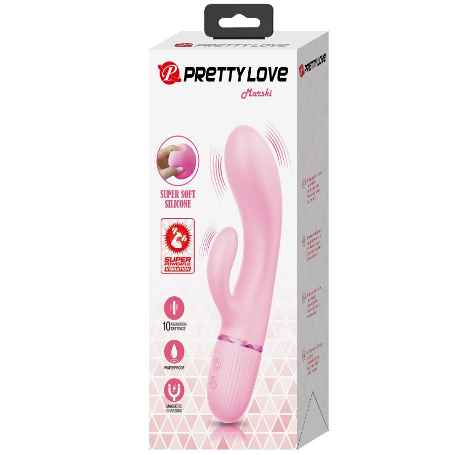 PRETTY LOVE - MARSKI RABBIT VIBRADOR E PONTO G Rosa