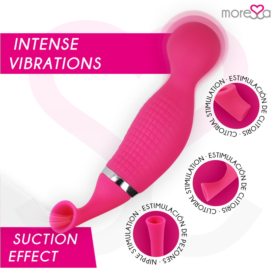 MORESSA - KIRK DUO ONDAS ESTIMULANTES + MASSAGEADOR MULTIFUNCIONAL DE SILICONE PREMIUM RECARREGÁVEL