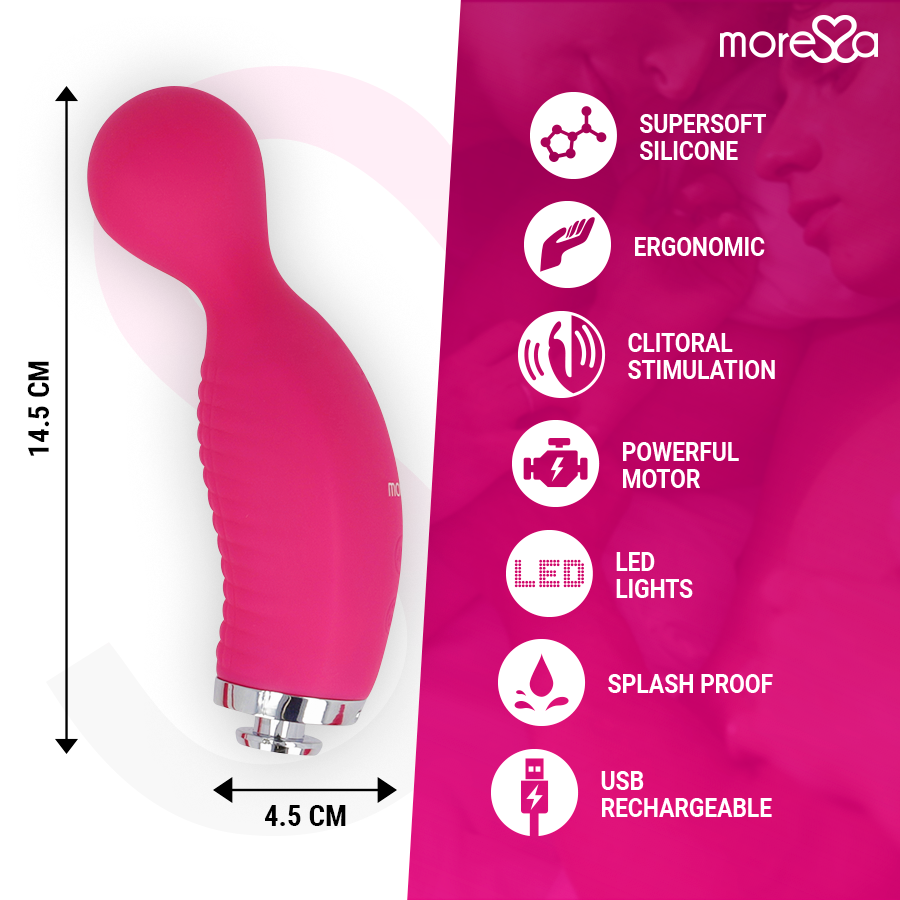 MORESSA - KIRK DUO ONDAS ESTIMULANTES + MASSAGEADOR MULTIFUNCIONAL DE SILICONE PREMIUM RECARREGÁVEL