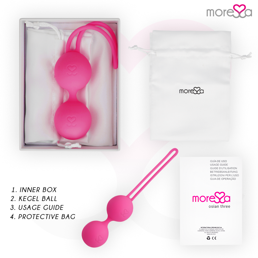 MORESSA - OSIAN TRÊS SILICONE PREMIUM ROSA