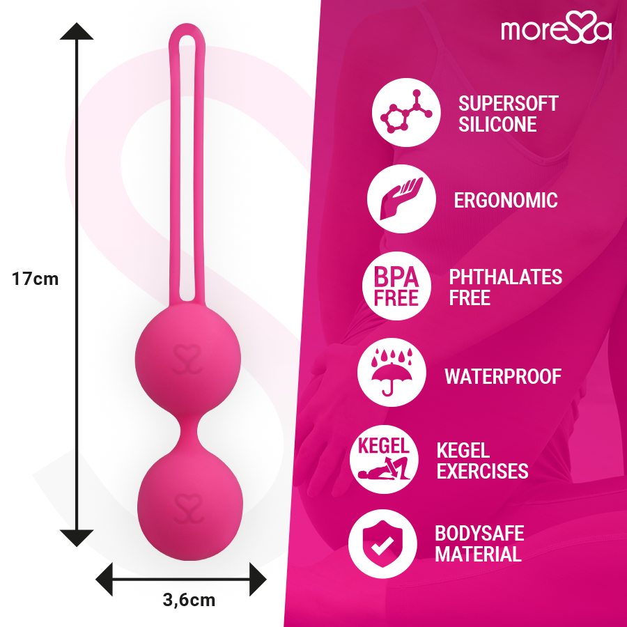 MORESSA - OSIAN TRÊS SILICONE PREMIUM ROSA