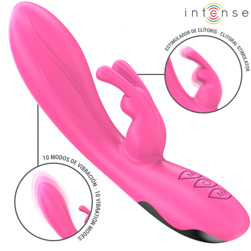 INTENSE - RANDALL RABBIT VIBRADOR 10 VIBRAÇÕES Rosa