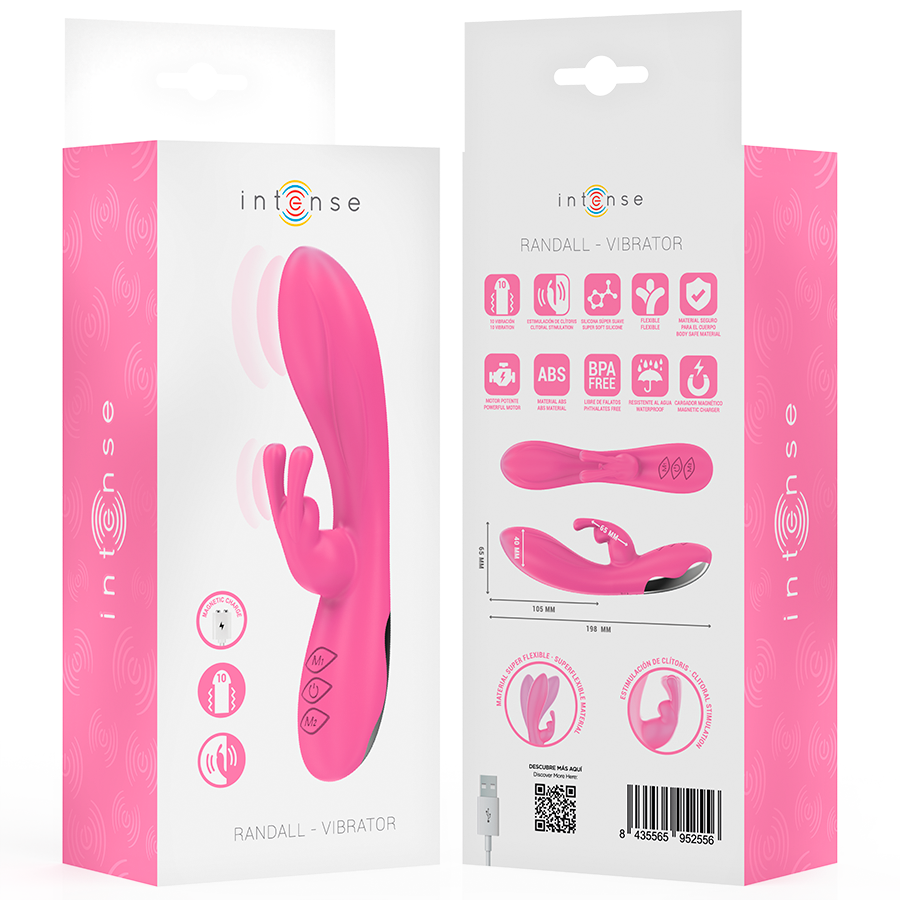 INTENSE - RANDALL RABBIT VIBRADOR 10 VIBRAÇÕES Rosa