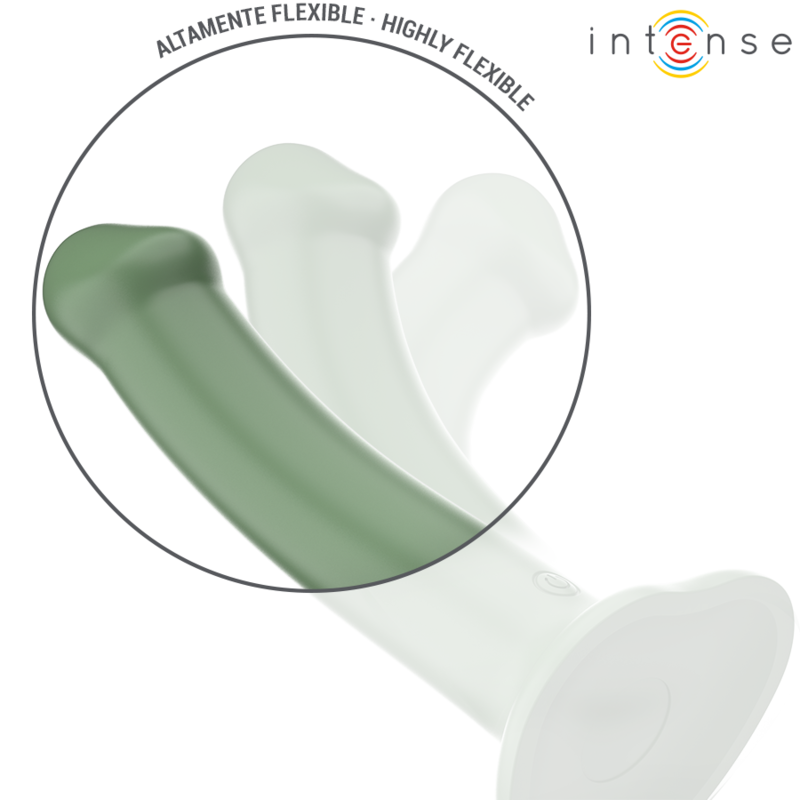 INTENSE - VIBRADOR BECCA COM VENTOSA 10 VIBRAÇÕES Verde CONTROLE REMOTO