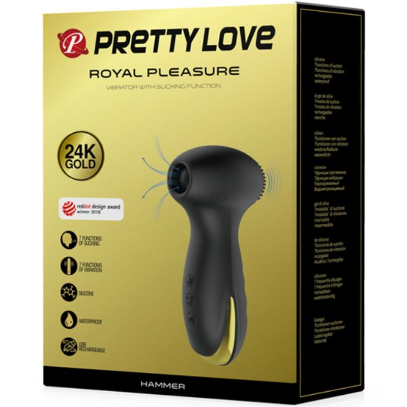 PRETTY LOVE - VIBRAÇÃO SMART HAMMER E ONDAS ESTIMULANTES