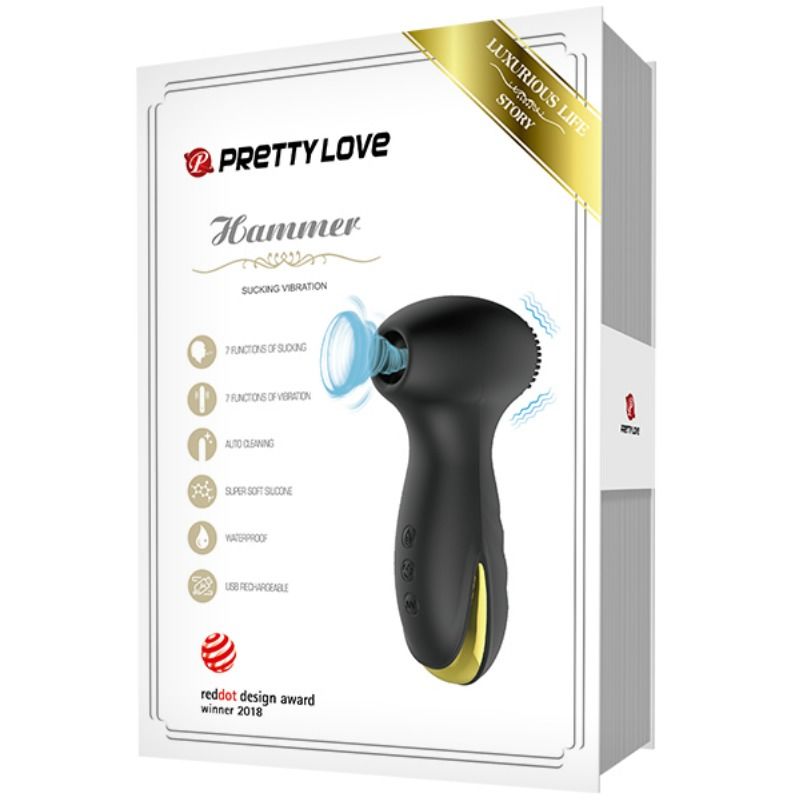 PRETTY LOVE - VIBRAÇÃO SMART HAMMER E ONDAS ESTIMULANTES