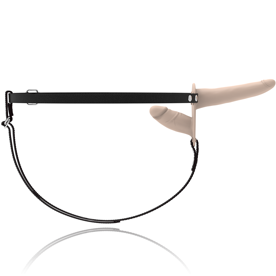 FETISH SUBMISSIVE HARNESS - VIBRADOR FLESH UP DE DUPLA PENETRAO