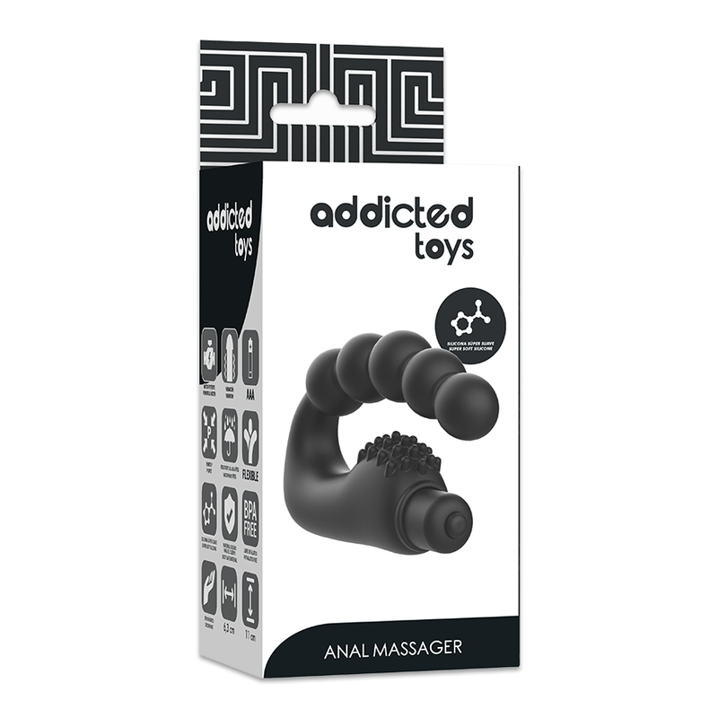 ADDICTED TOYS - MASSAGEADOR ANAL E PROSTATA COM VIBRAÇÃO