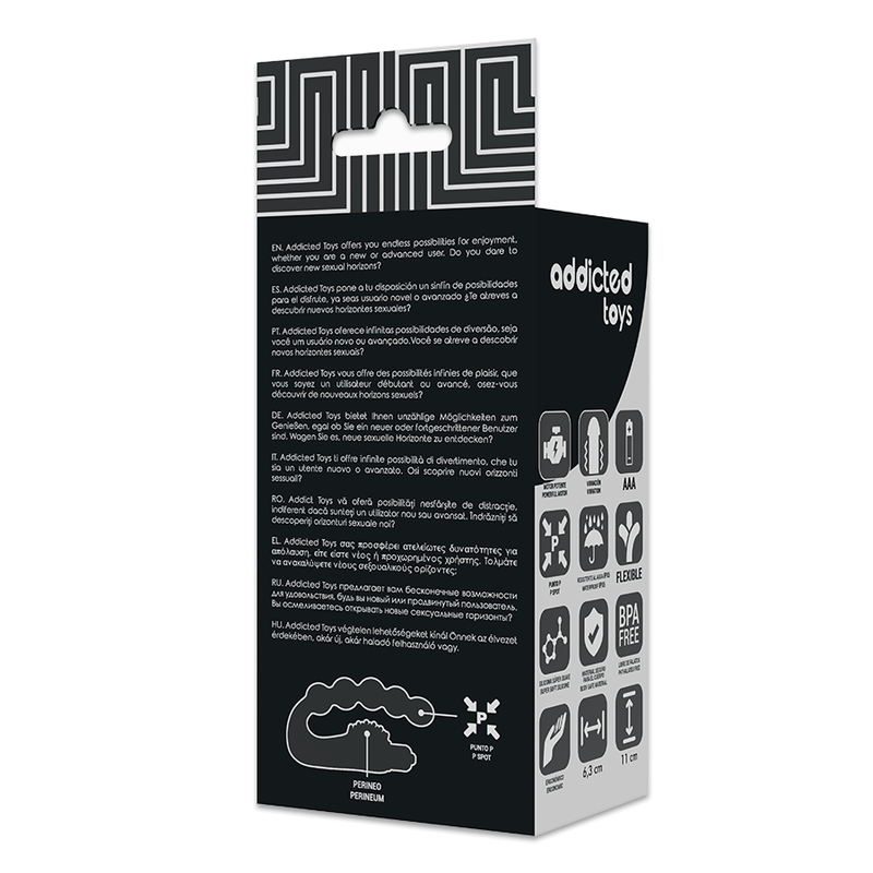 ADDICTED TOYS - MASSAGEADOR ANAL E PROSTATA COM VIBRAÇÃO